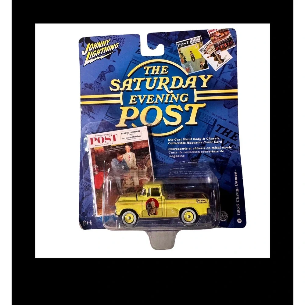 Johnny Lightning Saturday Evening Post 1955 Chevy Cameo Yellow Norman Rockwell